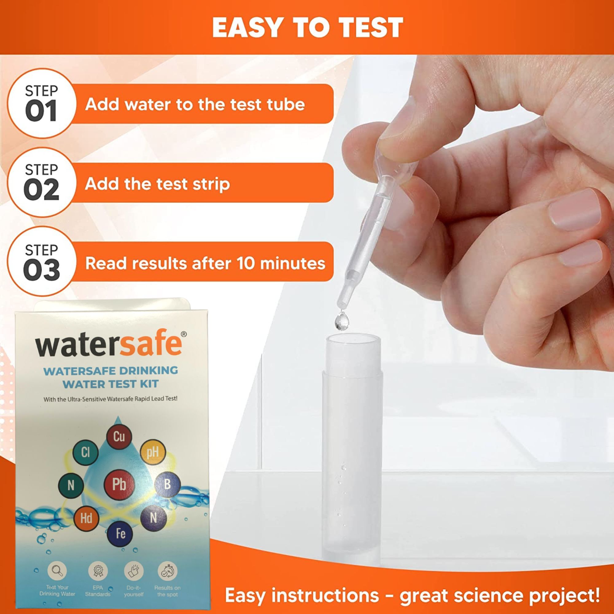 Watersafe® Drinking Water Test Kit by Silver Lake Research Corporation